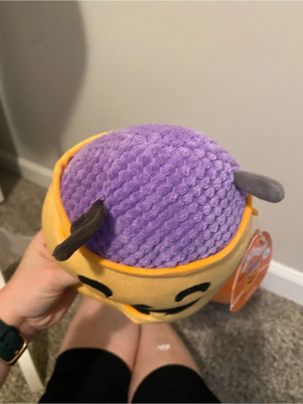 Halloween Squishmallow Bundle & Kids Orange Pumpkin Feather Trim Purse Bundle